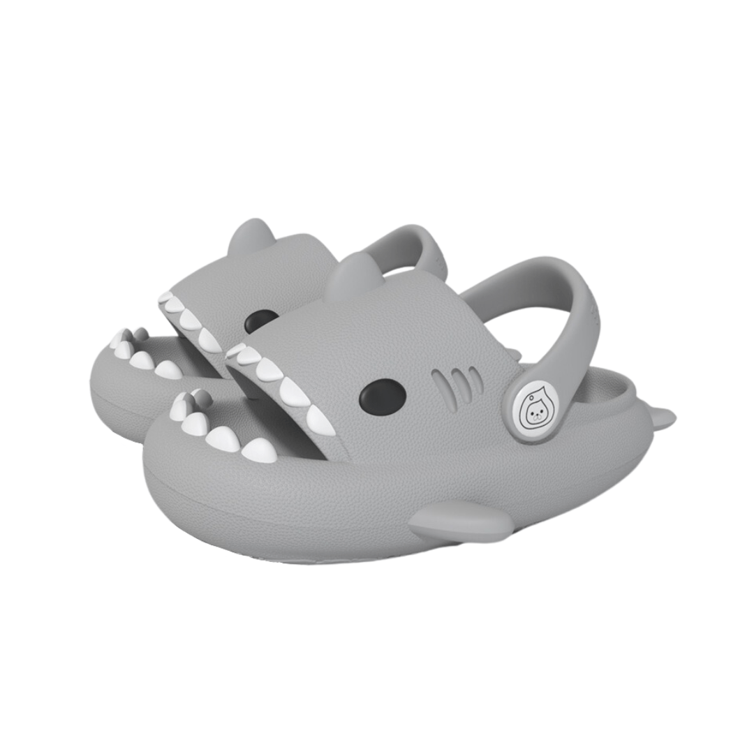 Ciabatte Squalo Bambino Grigie Sharkmo